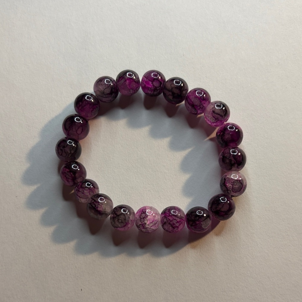 Purple Beaded Bracelet